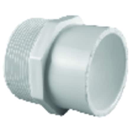 Charlotte Pipe And Foundry Charlotte Pipe Schedule 40 1 in. MPT X 3/4 in. D Slip PVC Pipe Adapter 1 pk PVC 02110 0800